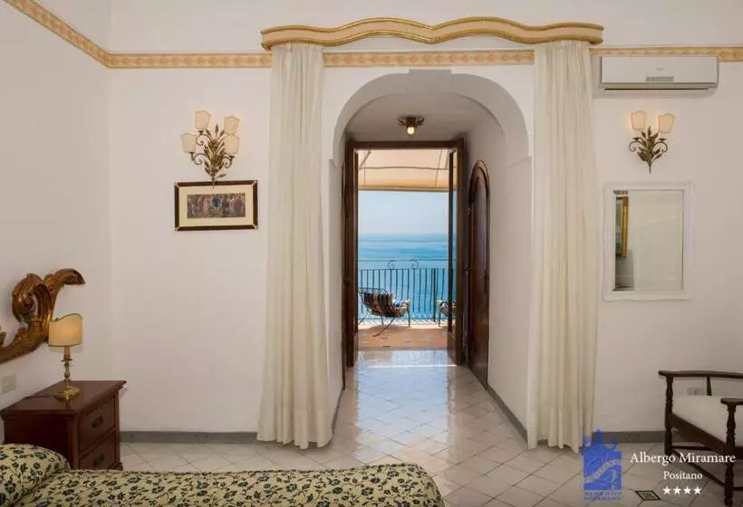 اتاق سوپریور با چشمانداز دریا, Albergo Miramare Positano