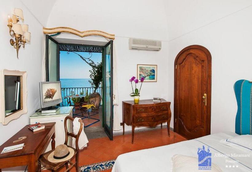 带海景的标准房, Albergo Miramare Positano