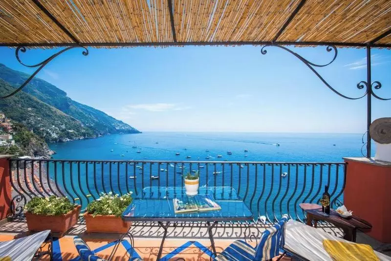 اتاق سوپریور با چشمانداز دریا, Albergo Miramare Positano
