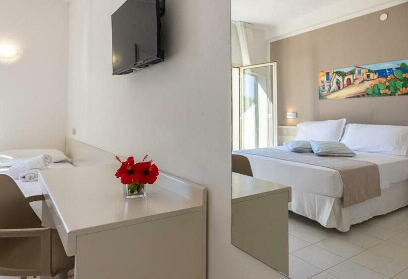 정원 전망 4인용 스탠다드 룸, Cdshotels Terrasini   Città Del Mare