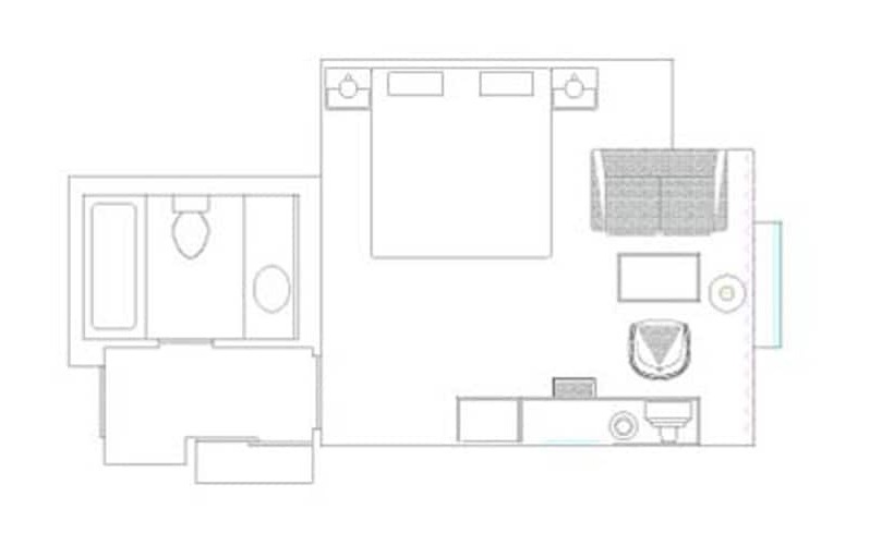 标准间带双人床, Aomori