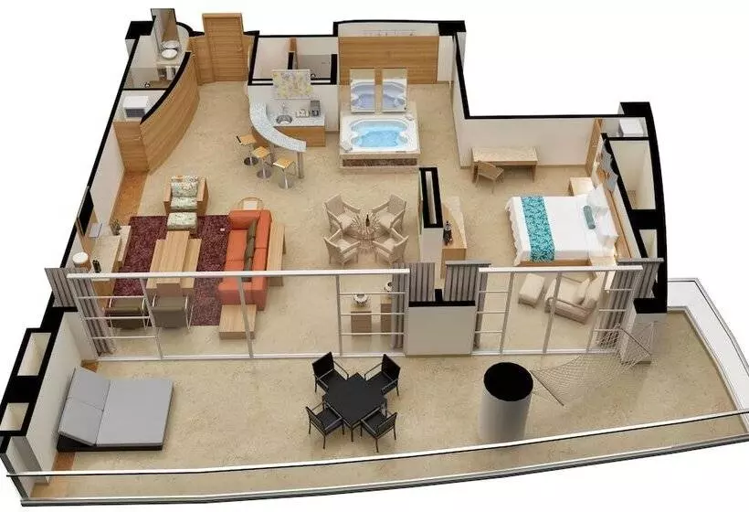 Superior-sviitti, Beach Palace Family Resort & Spa All Inclusive