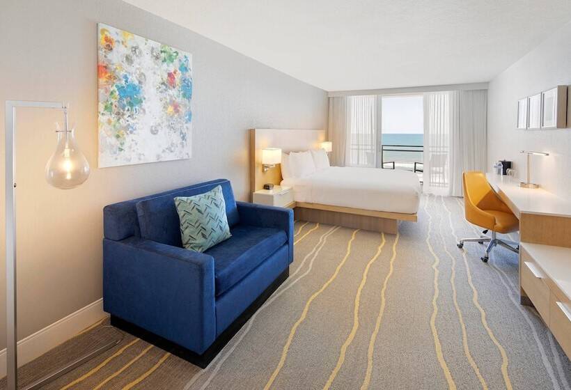 غرفة قياسية سرير مزدوج مطلة على البحر, Delta Hotels By Marriott Daytona Beach Oceanfront