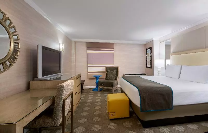 キングサイズベッドのデラックスルーム, Caesars Atlantic City Resort & Casino