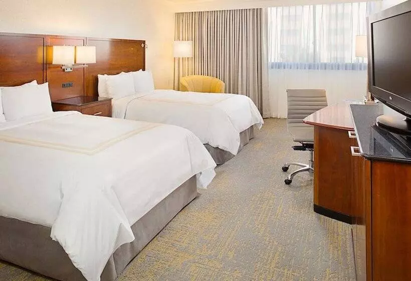 2ダブルベッドのスタンダードルーム, Los Angeles Marriott Burbank Airport