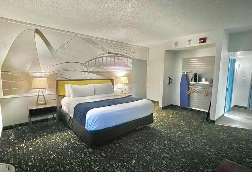 适合残疾人士使用的带超级大床的标准间, Saint Louis Airport