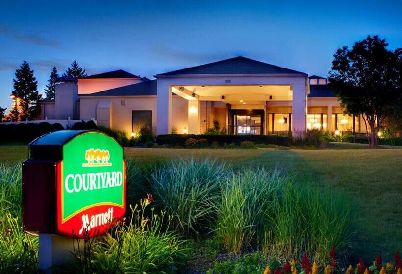 带大床的标准间, Courtyard Chicago Deerfield