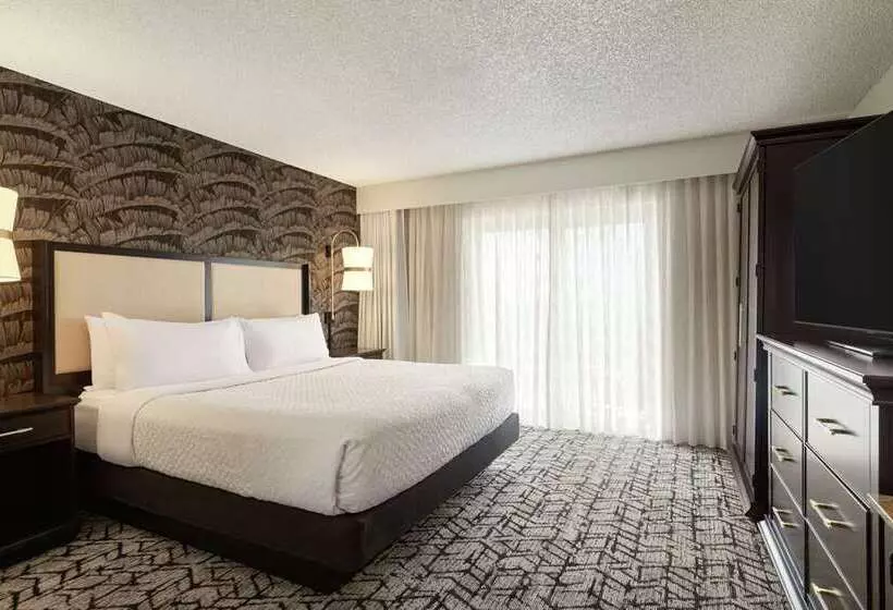 キングサイズベッドのスタンダードルーム, Embassy Suites By Hilton Tulsa I44