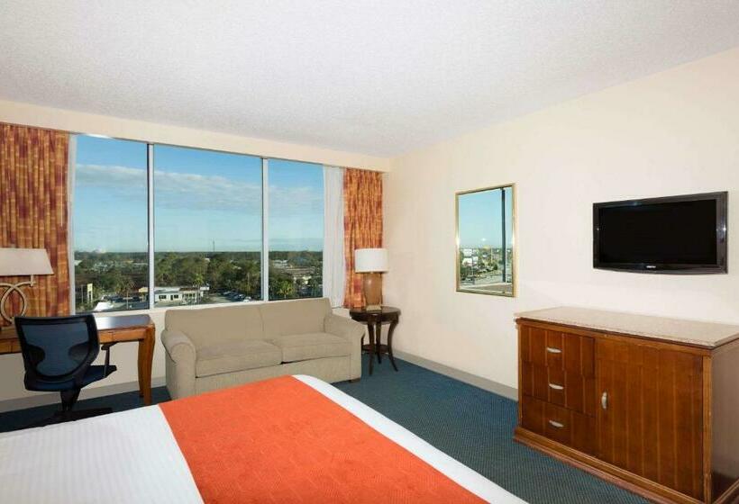 스탠다드 룸 킹사이즈 침대, Ramada By Wyndham Kissimmee Gateway   Free Theme Park Shuttle