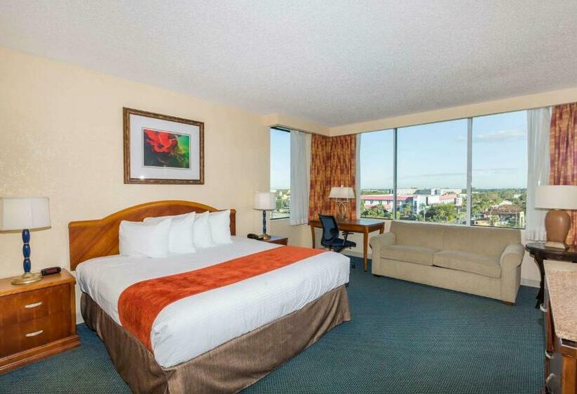 חדר דחוקס עם מיטת קינג, Ramada By Wyndham Kissimmee Gateway   Free Theme Park Shuttle