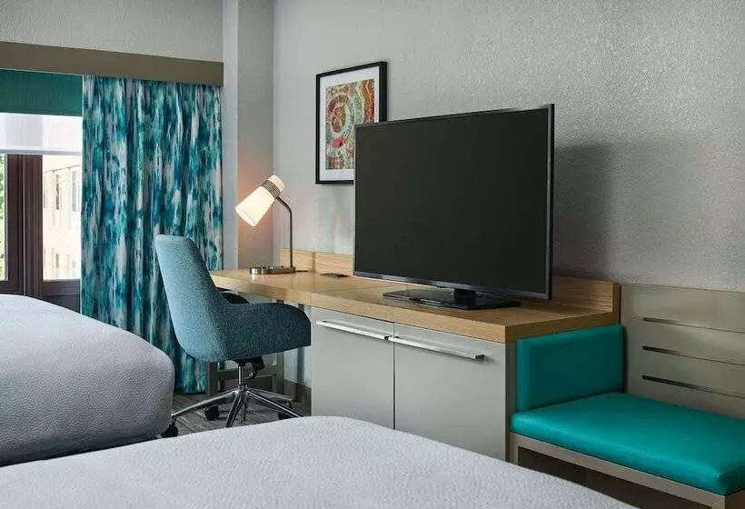 ２ダブルベッドのスタンダードルーム, Hilton Garden Inn Tewksbury Andover