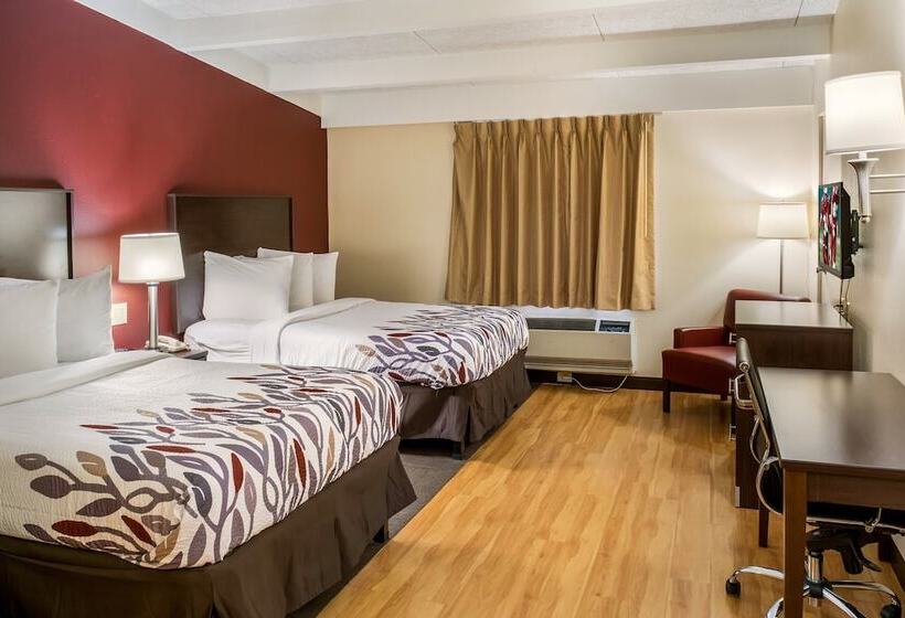 Номер Стандарт 2 Двуспальные Кровати, Red Roof Inn Richmond, In