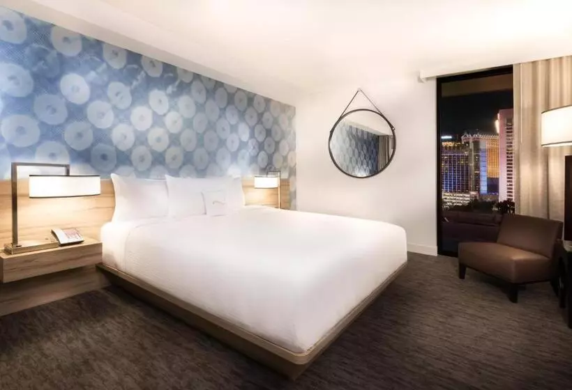 اتاق دلوکس با تخت کینگ و چشم‌انداز, The Linq Hotel + Experience