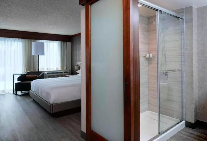 キングサイズベッドのクラブルーム, Detroit Marriott Southfield