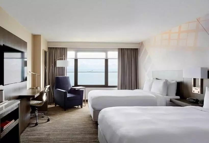اتاق استاندارد با 2 تخت دوبل, San Francisco Airport Marriott Waterfront