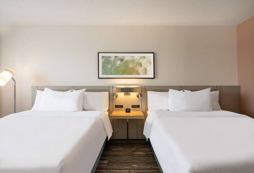 2ダブルベッドのスタンダードルーム, Hilton Garden Inn Toledo Downtown