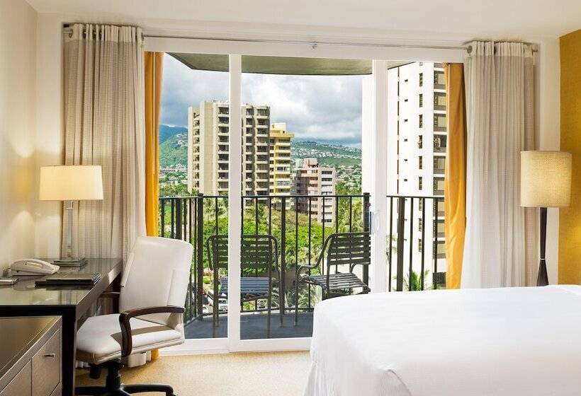 חדר סטנדרט, מיטה זוגית, מותאם לאדם עם מוגבלויות, Hilton Waikiki Beach Resort & Spa