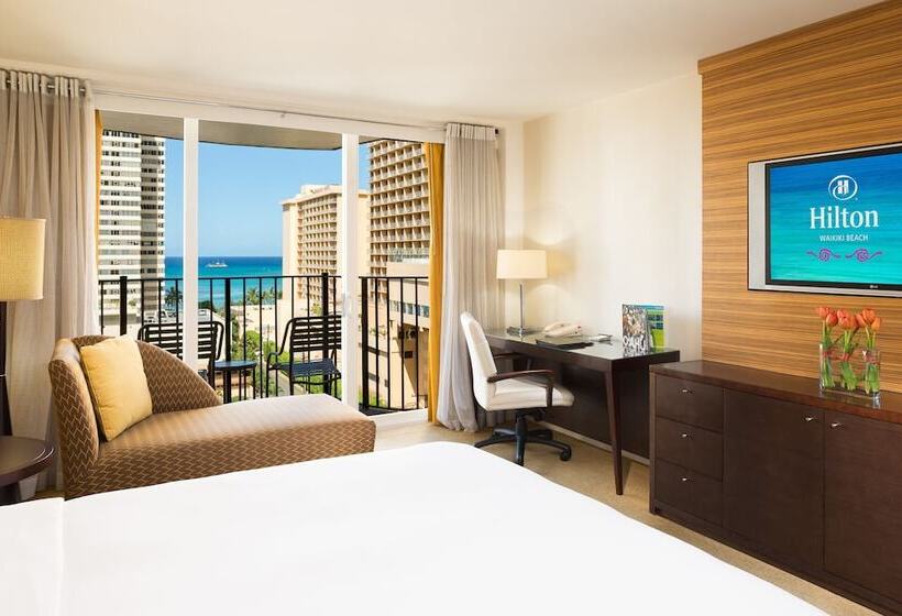 חדר פרמיום נוף לים, Hilton Waikiki Beach Resort & Spa