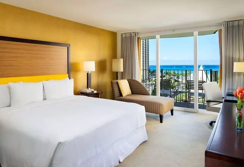 اتاق پرمیوم با چشمانداز دریا, Hilton Waikiki Beach Resort & Spa