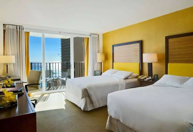 اتاق لوکس با چشمانداز دریا, Hilton Waikiki Beach Resort & Spa