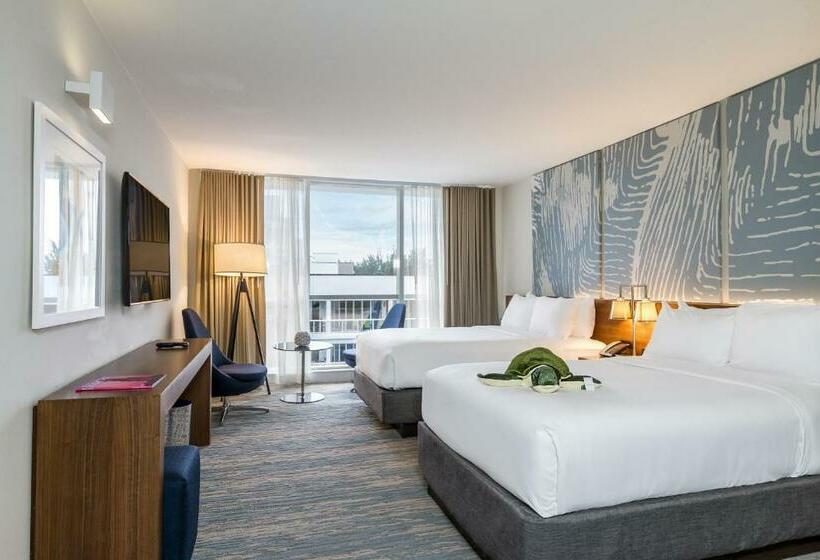 带2个双人床的标准工作室, B Ocean Resort Fort Lauderdale Beach