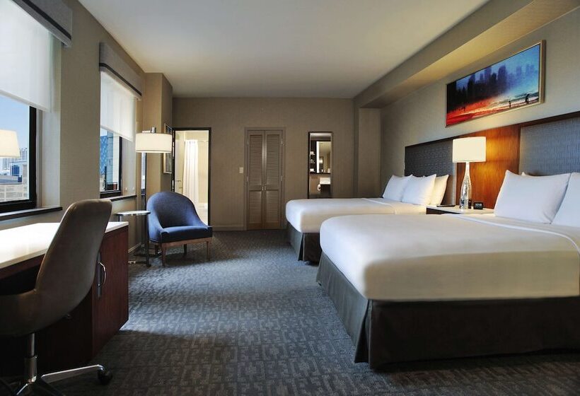 Standaardkamer met 2 Tweepersoonsbedden, Hilton Chicago