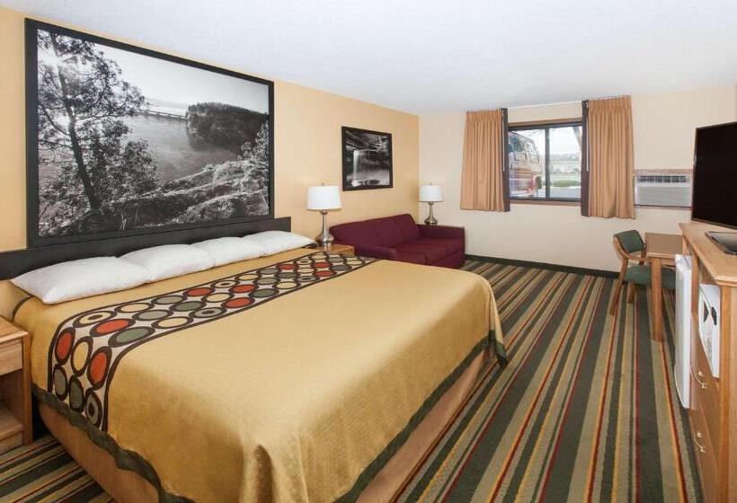 キングサイズベッドのスタンダードルーム, Super 8 By Wyndham Ottawa Starved Rock