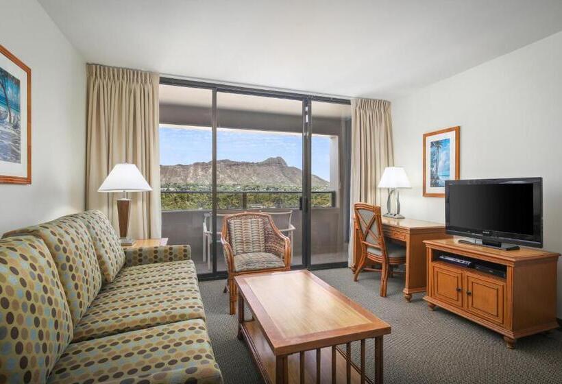 带2个卧室的套房, Aston Waikiki Sunset