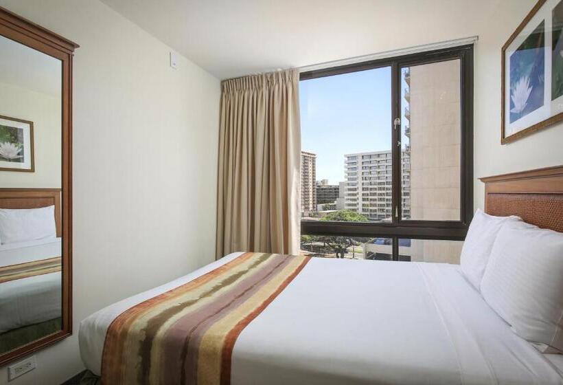 带2个卧室的套房, Aston Waikiki Sunset