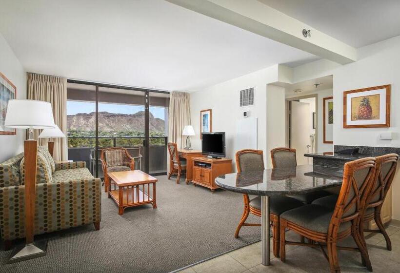 带2个卧室的套房, Aston Waikiki Sunset