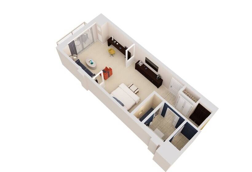 Студия Стандарт Двуспальная Кровать, The Waterfront Beach Resort, A Hilton