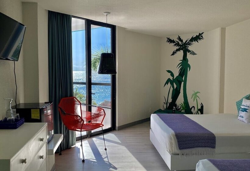 חדר דלוקס צדדי נוף לים, Fontan Ixtapa