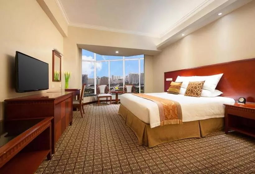 キングサイズベッドのスタンダードルーム, Ramada By Wyndham Pearl Guangzhou Canton Fair Free Shuttle Bus
