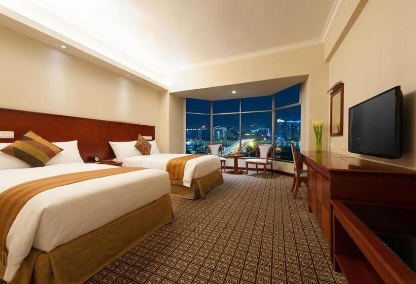 스탠다드 룸 강 전망, Ramada By Wyndham Pearl Guangzhou Canton Fair Free Shuttle Bus