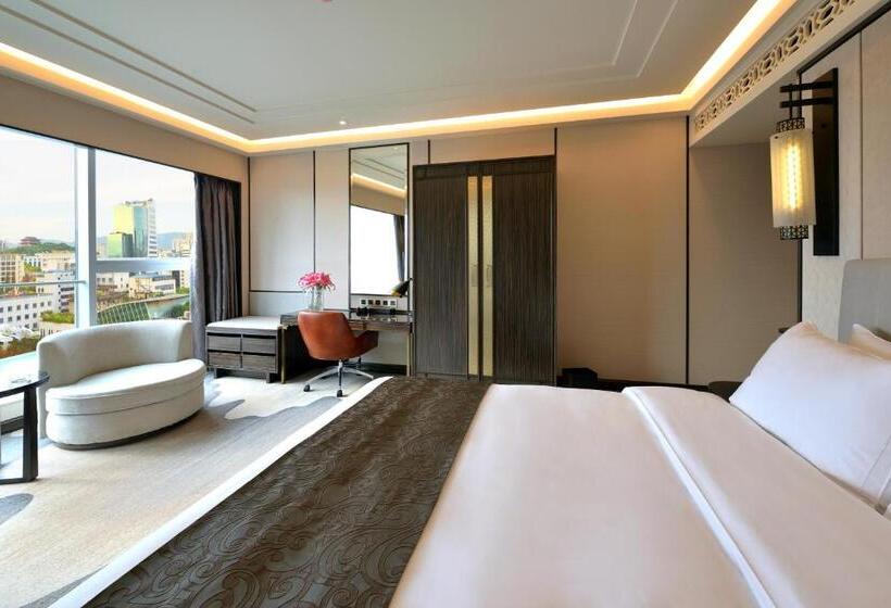 غرفة ديلوكس مطلة على المدينة, Fuzhou Lakeside