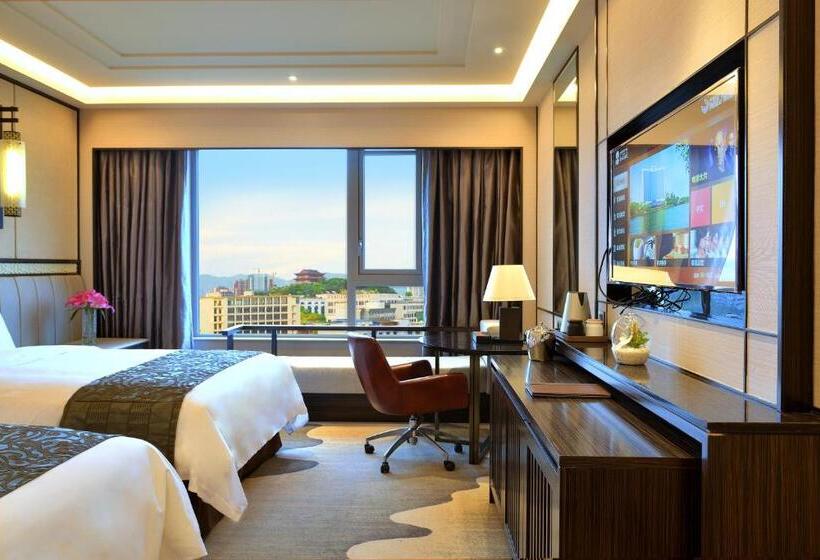 غرفة ديلوكس مطلة على المدينة, Fuzhou Lakeside