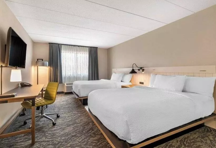 اتاق استاندارد با 2 تخت دوبل, Fairfield Inn & Suites By Marriott Providence Airport Warwick