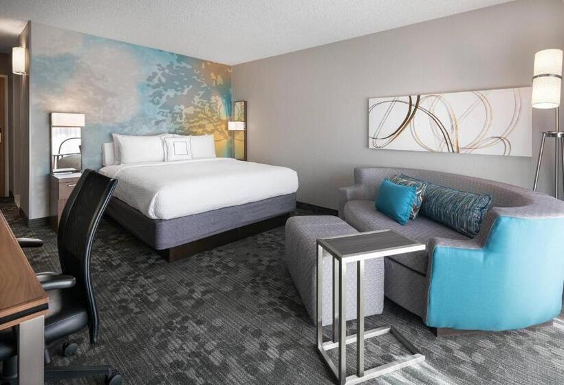 חדר סטנדרט עם מיטת קינג, Courtyard By Marriott Las Vegas Convention Center