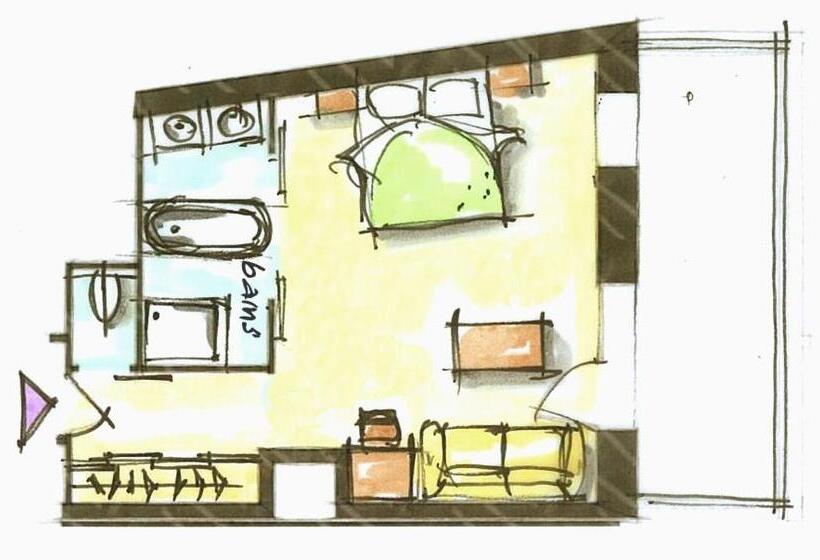 سوئیت جونیور با چشمانداز کوهستان, Hôtel Le Blizzard