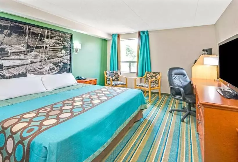 キングサイズベッドのスタンダードルーム, Super 8 By Wyndham Toronto East On