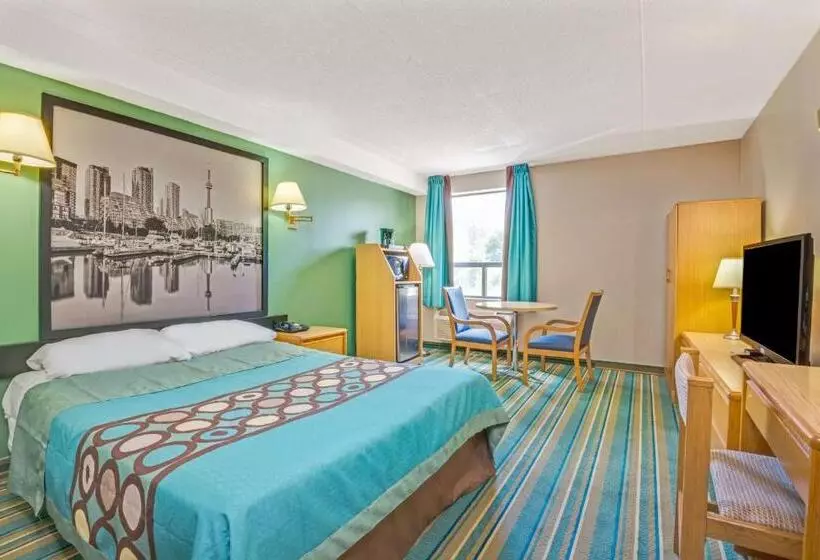 キングサイドベッドのスタンダードワンルーム, Super 8 By Wyndham Toronto East On