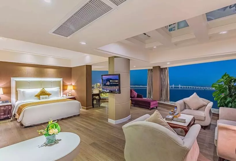 Premium-huone Merinäkymä, Grand Bay Hotel Zhuhai