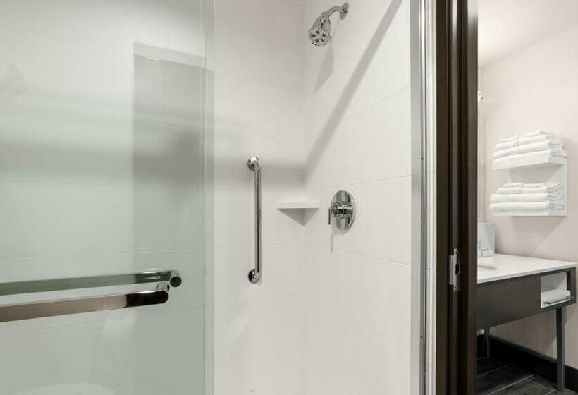 带大床的标准工作室, Hampton Inn & Suites Spokane Downtownsouth