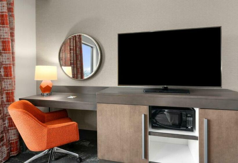 适合残疾人士使用的带超级大床的标准间, Hampton Inn & Suites Spokane Downtownsouth