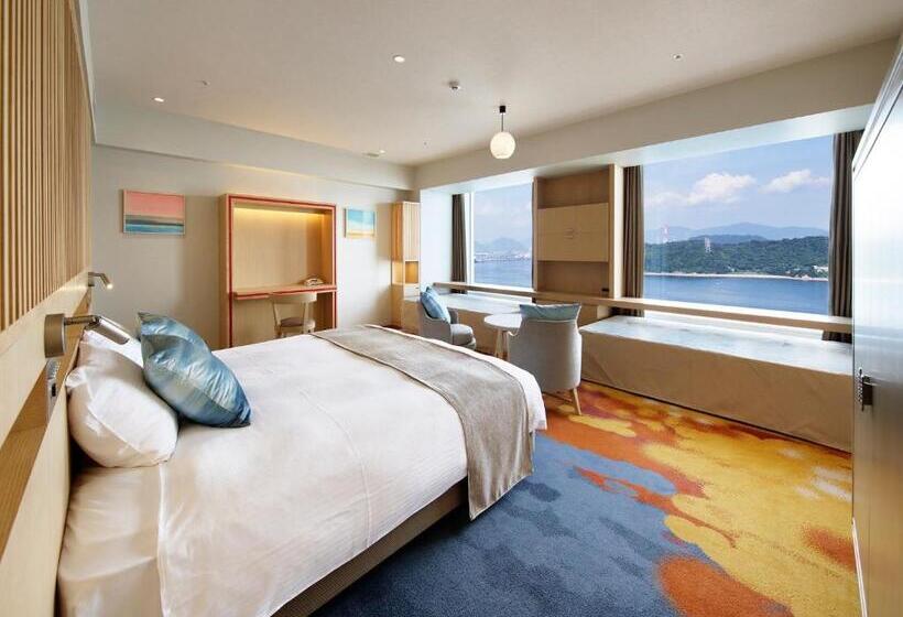 חדר דחוקס עם מיטת קינג, Grand Prince Hotel Hiroshima