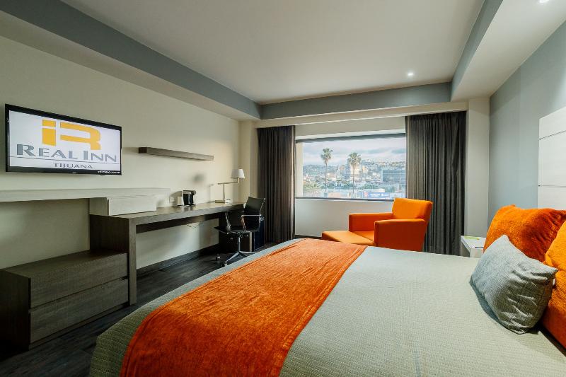 キングサイズベッドのデラックスルーム, Real Inn Tijuana By Camino Real Hoteles