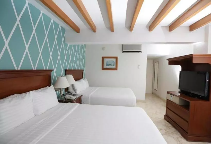 اتاق استاندارد با 2 تخت دوبل, Continental Caribe Bay