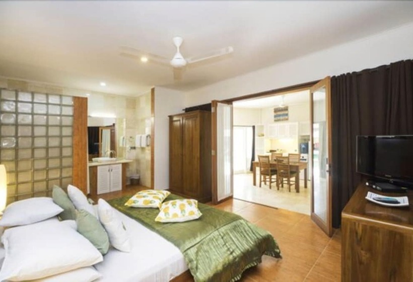 شقة ديلوكس غرفتين نوم, Beach Melati Apartments