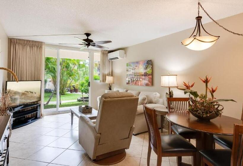 庭の見える1ベッドルームアパートメント, Castle At Maui Banyan