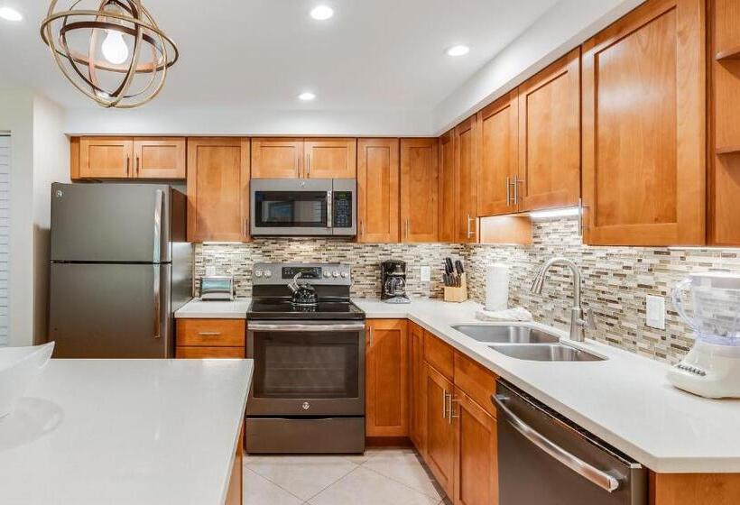 庭の見える1ベッドルームアパートメント, Castle At Maui Banyan